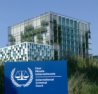 The International Criminal Court in The Hague, Netherlands